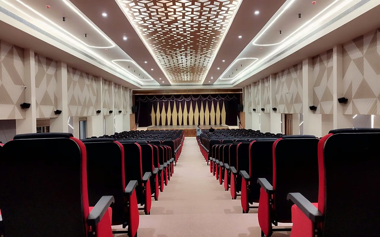 auditorium, conference, theatre seating, stage